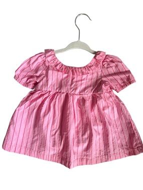 TINY TRIBE - Baby Girl Pink Cotton Dress